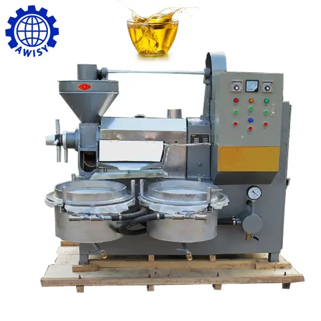 Screw type hot press and cold press soya / jatropha / castor oil press machine with vacuum oil filter
