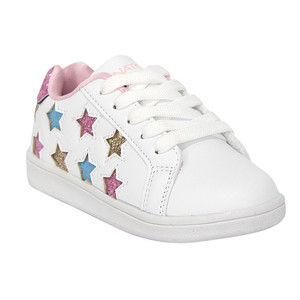 Venta caliente niñas calzado blanco estrellas decoración moda casual zapatos - Product Image 1