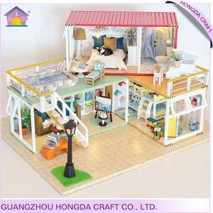 Casa delle Bambole in Miniatura Non Finita, Regalo di Compleanno per Ragazzi di 14 Anni, Scatola Colorata con Luci, Decorazione Festiva - Product Image 3