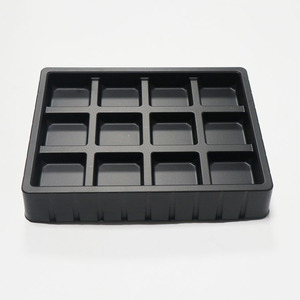 Food Grade Thermoformed Plastic Chocolate Insert Packaging Trays