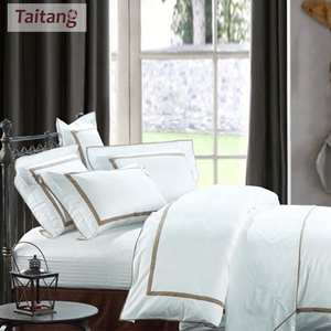 100% cotton chất lượng cao trắng Đức bộ đồ giường thiết lập - Product Image 6