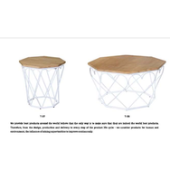 Ventes en usine EKL Nouveau design de table basse commerciale de couleur personnalisée de haute qualité en métal Table basse ronde pour bureau salon