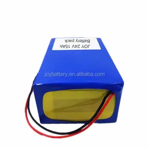 24 V 15Ah נטענת סוללת ליתיום עם BMS 7S7P לקטנוע אופניים חשמלי