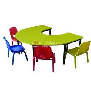 U Bentuk Anak-anak Camping Table Kursi TK Meja U