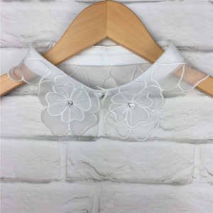 Wilder kleiner gefälschter Kragen Neue abnehmbare Bluse Halb hemden Elegante Mode Frauen gefälschter Kragen mit Strass - Product Image 2