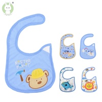 Novo design bonito dos desenhos animados 100% algodão bib bebê à prova d' água para adultos