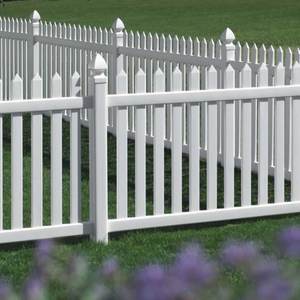UV dayanıklı beyaz PVC plastik vinil kazık çit panelleri için satış - Product Image 2
