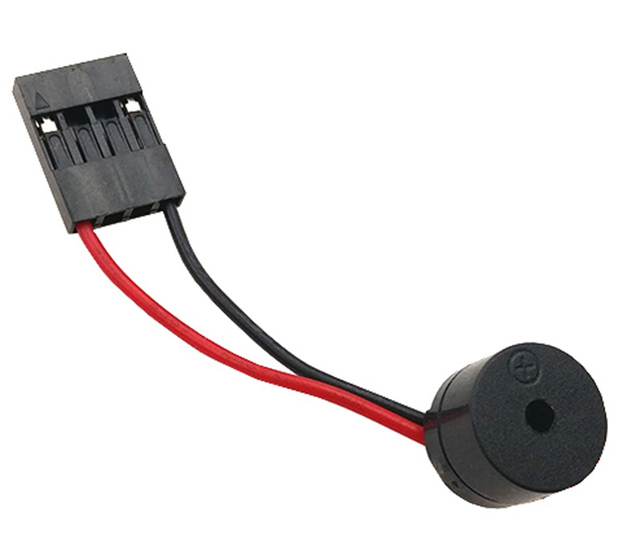 2pin Tinned Copper Computer Case Buzzer Harness/Speaker Cable with IP44 Rating and Silicone/PVC Jacket