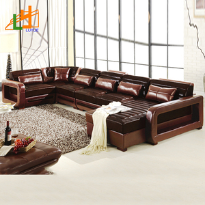 Canapé d'angle en cuir véritable, lot de <span class=keywords><strong>10</strong></span> places, design royal, de qualité supérieure, pour salon