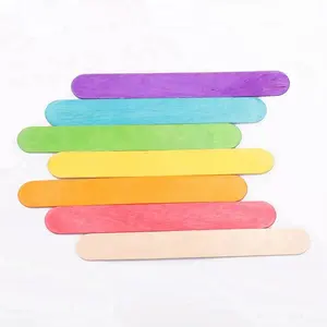 Rotondo mestiere di legno bastoni di legno fai da te a colori popsicle sticks