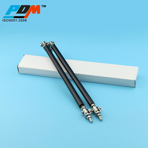 Lengte 100mm auto body <span class=keywords><strong>kit</strong></span> een paar zwarte bumper front lip ondersteuning splitter staven - Product Image 5