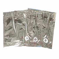 Sac de bavoir dans la boîte Sacs aseptiques de bavoir de jus de fruits en aluminium laminé personnalisé dans la boîte 3l 5l Pochette de jus sans PE Emballage de jus boisson