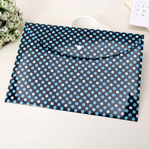 הדפסה מותאמת אישית באיכות גבוהה שקוף A4 גודל PP קובץ מעטפת עם הצמד סגירת כפתור, כפתור כיס - Product Image 2