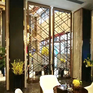 ที่กำหนดเองการออกแบบสแตนเลสฮอลล์<span class=keywords><strong>divider</strong></span> 3Dตกแต่งร้านอาหารกรุผนัง - Product Image 5