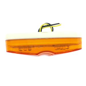 10 Sombrero de paja de alta calidad LED Camión Remolque Marcador lateral Liquidación Indicador de iluminación Luces ámbar Tasa IP67 - Product Image 2