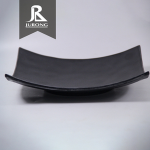<span class=keywords><strong>Alibaba</strong></span> atacado fosco japonês melamina prato quadrado de plástico preto para o casamento restaurante - Product Image 3