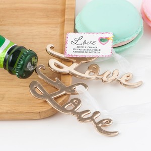 Carta <span class=keywords><strong>de</strong></span> <span class=keywords><strong>amor</strong></span> <span class=keywords><strong>de</strong></span> oro partido favor abrebotellas retorno regalos <span class=keywords><strong>de</strong></span> boda para invitados - Product Image 2