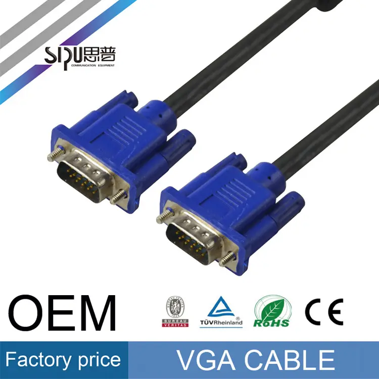 SIPU Горячие продать vga между мужчинами 15 P кабель VGA 3 + 6 15 М мужчины к мужчине av кабель-адаптер