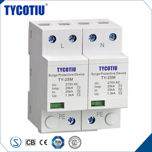 Productos de Calidad TYCOTIU fuente de Alimentación Dispositivo de Protección Contra Sobretensiones Clase Clase <span class=keywords><strong>I</strong></span> II Contra Sobretensiones Pararrayos - Product Image 1