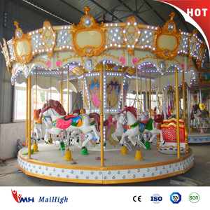 Modernos Equipamentos de Playground Carrossel Rotunda Do Balanço Do Cavalo Do Carrossel Merry Go Round - Product Image 5
