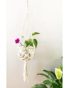 Macrame Opknoping Planter Mand Plant Hanger Home Decor