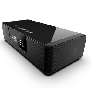 New Super Bass Wireless Charger 10W Bluetooth Speaker Soundbar Music Box with <strong>Alarm</strong> <strong>Clock</strong> and LED Display - Product Image 1