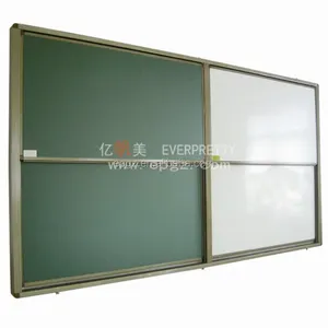 Pizarra blanca de pared deslizante para muebles escolares