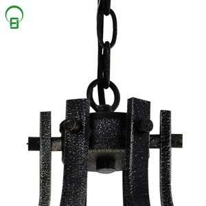 Haute Qualité Métal Verre Bois Bulle E27 Lustres <span class=keywords><strong>4</strong></span> Lumière Pendentif Lumière - Product Image 5