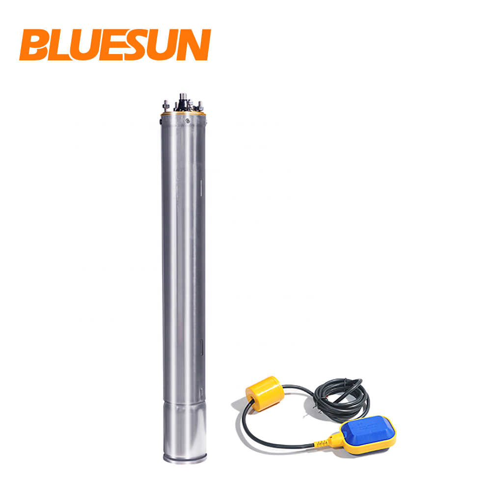 Глубоководный насос для скважин переменного тока, 1 л.с., 0,75 кВт, Погружной Солнечный водяной насос bluesun для орошения