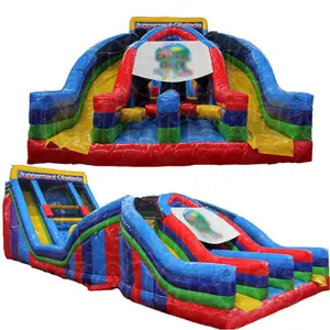 Ultimate X juggernaut inflatable obstacle course/vertical rush slide obstacle course combo inflatable ride for sale