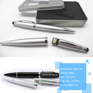 ที่กำหนดเองไดรฟ์ปากกา USB บุคลิกภาพโลโก้โลหะ16กิกะไบต์<span class=keywords><strong>3</strong></span> In 1ปากการูปไดรฟ์ Usb ที่มีความจุจริง - Product Image 5