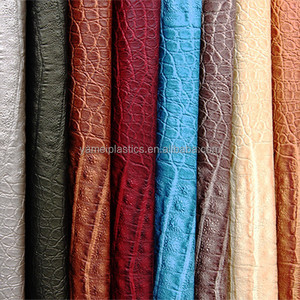 8AQ Crocodile grain couro decorativo estofos em vinil PVC com impressão de pulverização - Product Image 1