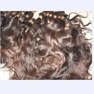 natural brown unprocessed raw one donor human hair can be blonde color