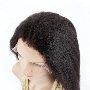 Wholesale Mono Kinky Straight Full Lace Peruke Wig Raw Indian Hair Unprocessed Virgin