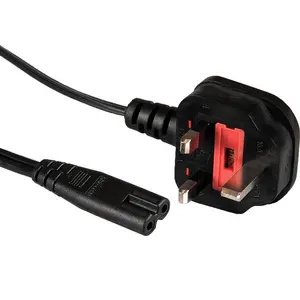 BS1363 Standard Fused Plug to IEC C7 UK Power Cord