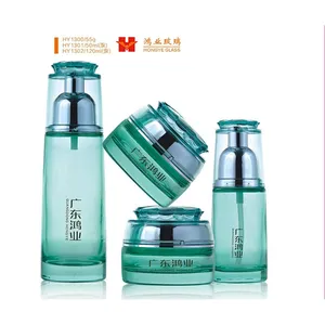 Füllen Sie Luxus elegante Vakuum Kosmetik gläser und Flaschen Glas PUMP Sprayer, Pump Sprayer Kosmetik verpackung Kunststoff Hautpflege creme