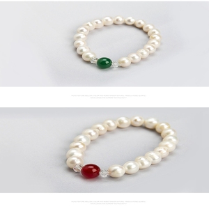 2018 Fashionable Cultured Frehshwater Pearl Chain <strong>Bracelet</strong> Beads Jewelry with 9-10mm Shaped Pearl <strong>Stretch</strong> <strong>Bracelets</strong> - Product Image 6