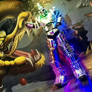 Costume de robot géant 3D à LED pour adultes, grand costume robotique à fibres optiques, jupe de ballet à LED, marcheur, 1 pièce - Product Image 3