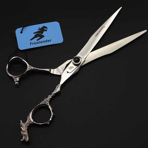 Ciseaux de toilettage pour animaux de compagnie de 7 pouces, ciseaux à poignée <span class=keywords><strong>dragon</strong></span>, tondeuse, couteau de coiffure pour chat et chien, lame en forme de couteau - Product Image 3