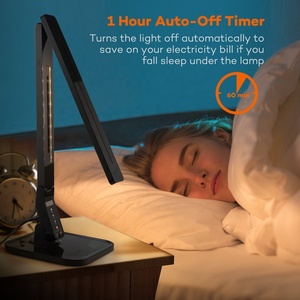 Best-seller Flexible Touch Control Metal Study Lampe de bureau avec lumière LED pour chambre et salon - Product Image 4