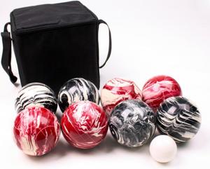 Ensemble de 8 boules de pétanque <span class=keywords><strong>en</strong></span> résine <span class=keywords><strong>plastique</strong></span> de 72 mm, écologiques, durables, sûres, incassables, logo personnalisé, divertissement sportif - Product Image 3