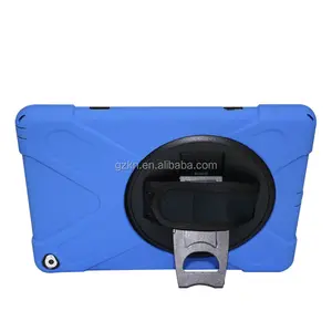 Armor Design Shockproof And Heavy Duty Case For IPad Air 2 With Rotate Kickstand And Shoulder Strap