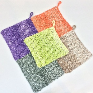 Paño de Cocina Cuadrado de Ganchillo, Colorido, Tejido a Mano, de Algodón, para Lavavajillas - Product Image 6