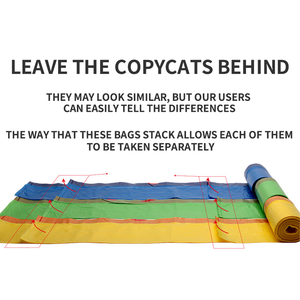 Özelleştirilebilir PE biyobozunur geri dönüşümlü İpli çöp torbaları yüksek mukavemetli mutfak çöp torbaları ev ambalaj paketi - Product Image 5