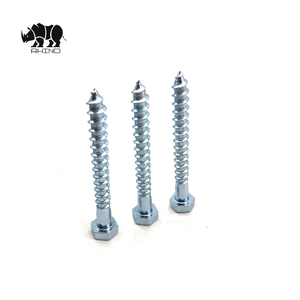 Nhà Sản Xuất trung quốc M6 M8 M10 M12 Kẽm Mạ Nửa Chủ Đề DIN571 Hình Lục Giác Gỗ Bolt Vít Chủ Đề Cán Chết - Product Image 3