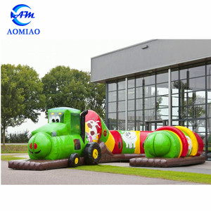 Trẻ em mới nhất lâu đài bouncy bé inflatable Worm khóa học trở ngại với vật liệu PVC và được xây dựng trong Blower bao gồm bộ dụng cụ sửa chữa - Product Image 4
