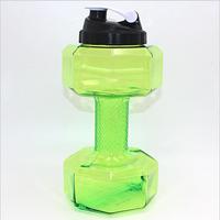 Bouteille d'eau en plastique pour haltères de gym, grande capacité, personnalisée, 2200 ml