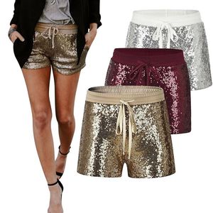 gold shorts sequin