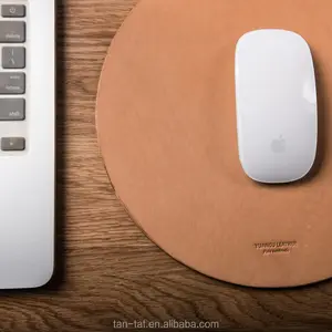 Vera Pelle Marrone Tappetino per il Mouse Del Computer Mouse Pad