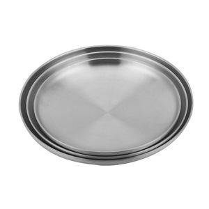 Korea BBQ Grill Meat Dishes <strong>Plate</strong> Tableware Stainless Steel Dish <strong>Plate</strong> - Product Image 4